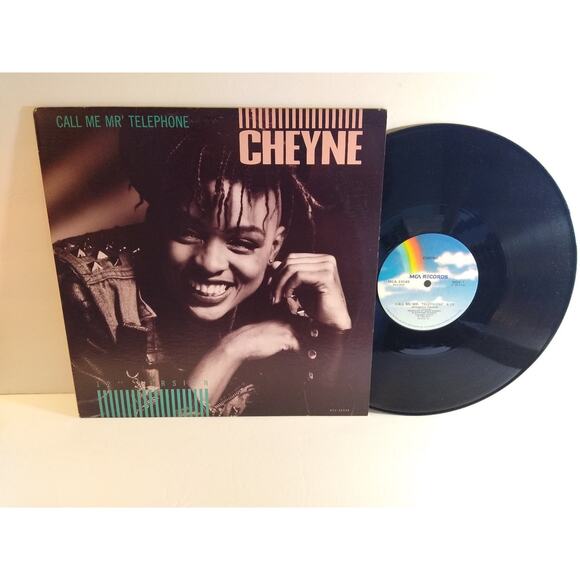 Vinyl Record Other - CHEYNE – CALL ME MR' TELEPHONE 12" Single 1985 MCA Dance Pop 45 RPM